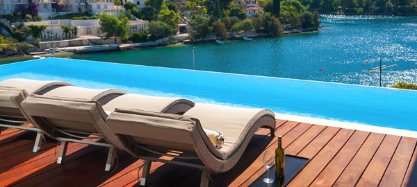 Brač waterfront villa with bay view