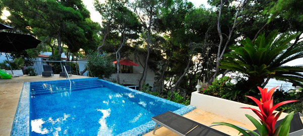 Luxury, a bit extravagant, but modern and stylish holiday villa with pool in Hvar in Croatia