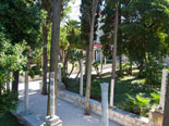The park of the luxury villa in Dubrovnik for rent