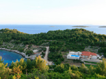 View on five star luxury villa on the island of Korcula in Croatia 