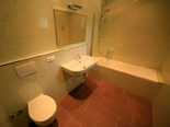 The Green bedroom bathroom in five stars luxury villa on the island of Korcula in Croatia 