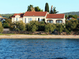 Seafront villa with pool in Mirca on Brac Island directly on the beach