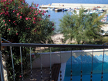 View from the bedroom in holiday villa with pool in Mirca on Brac Croatia