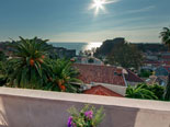 The view on Dubrovnik city walls from the De luxe suite of the Dubrovnik luxury holiday villa