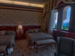 Bedroom in the waterfront luxury villa in Dubrovnik Croatia