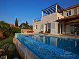 Swiming pool in beachfront holiday luxury villa on island Brac Dalmatia Croatia