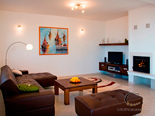 Living room in master building in luxury holiday villa on island Brac 