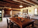 Dining Room and the kitchen of the Luxury Istrian Country Villa