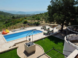 View on the Kastela Bay from the luxury villa in Trogir countryside