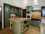 Kitchen in the luxury villa in Trogir countryside in Dalmatia