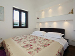 Bedroom in the luxury villa in Trogir countryside in Dalmatia