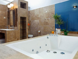 Bathroom in the luxury villa in Trogir countryside in Dalmatia