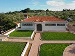View on the the luxury villa in Trogir countryside