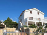 View on the villa from sea side