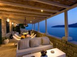 The view on island and sea from the luxury Villa's terrace