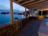 The view on the Old Dubrovnik City walls from the luxury Villa's pool