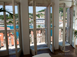 View from the living room in luxury Hvar villa in Dalmatia in Croatia