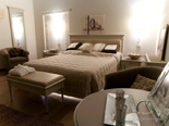 Bedroom in old Dalmatian style luxury villa for rent in Hvar in Croatia