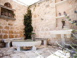 Outside terrace in luxury Dalmatian villa for rent in Hvar in Croatia