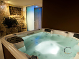 Jacuzzi in luxury villa in Hvar in Dalmatia in Croatia