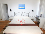 Bedroom in the five star lighthouse villa on the island Vir in Zadar region