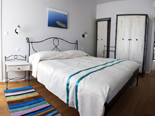 Bedroom in the five star lighthouse villa on the island Vir in Zadar region