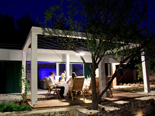 Outside dining area in the five star lighthouse villa on the island Vir in Zadar region