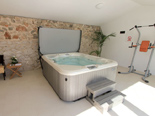 Jacuzzi in outside facility in the five star lighthouse villa on the island Vir in Zadar region