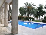 View on the pool of luxury villa in Split Dalmatia Croatia 