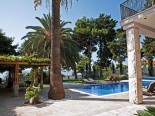 View on the pool of luxury villa in Split Dalmatia Croatia 