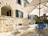 Table by the pool in villa in Split 