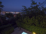 Night view from the top floor terrace in Spit villa