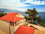 Modern Dalmatian seafront villa with pool on Brac Island in Split region