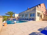 View from the pool on the luxury villa on Korčula island