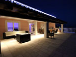 Night atmosphere on this central terrace of this luxury villa