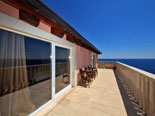 Another view on same terrace of the Korcula villa for rent