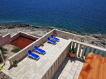 View from the top floor terrace of this Korcula villa