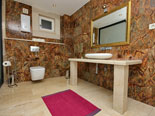 Bathroom on the second floor of this Dalmatian villa on Korcula island