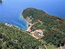 Aerial view on house and the bay 