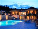 Night view on the villa 
