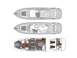 Sunseeker Layout - Luxury Yacht for Rent in Split Croatia 