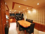 Sunseeker 75 Dining room - Luxury Yacht Rental Split Croatia