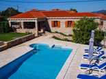 View from the pool on luxury villa in Konavle in Dubrovnik Region