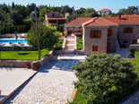 Another view on the pool and the luxury villa in Dubrovnik region