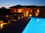 Night view on this Konavle luxury villa 