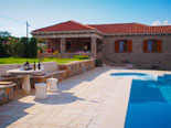 View from the pool on luxury villa in Konavle in Dubrovnik Region