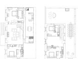 Ground and first floor plan of this Dubrovnik luxury villa on Lopud Island