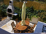 Outside dining and BBQ in the holiday villa with pool for rent in Dugi Rat on Split Riviera in Croatia