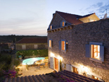 Dalmatian traditional style holiday villa with pool in Milna on Brac island in Croatia