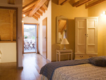 Bedroom in Dalmatian holiday villa in Milna on Brac island in Croatia